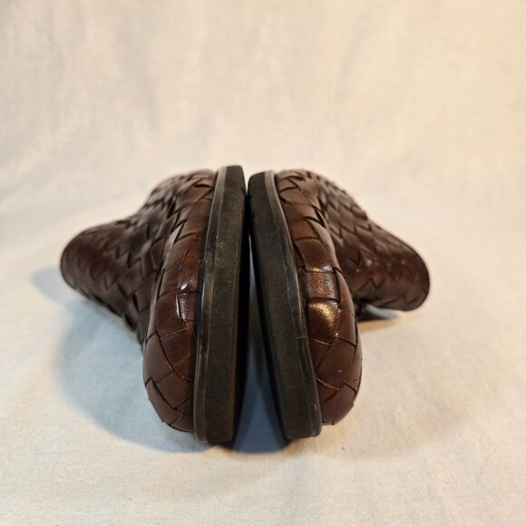 ARTIVIA LITES CRYSTAL Y2K Fairy Grunge Goth Brown Leather Heel Clog Mule Size 9M - Picture 8 of 16